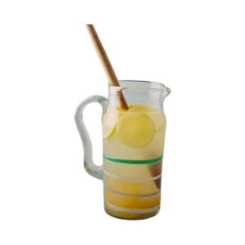 Anthropologie Pipiry  Striped Glass Pitcher